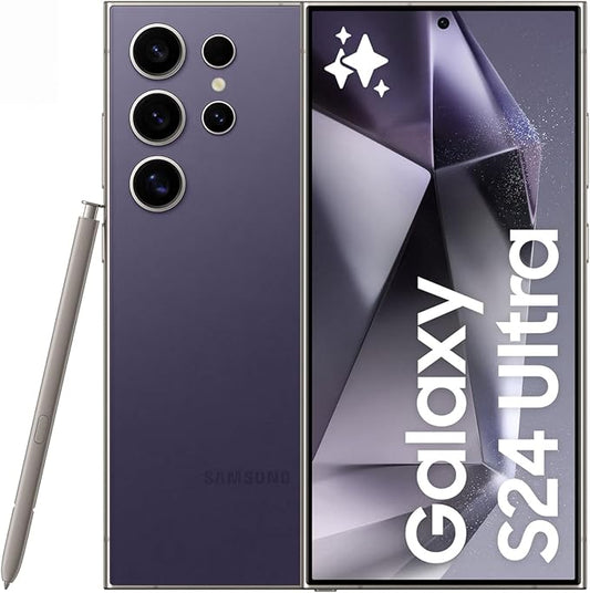 Samsung Galaxy S24 Ultra – Titanium Violet 12GB RAM 512GB Storage, Dual SIM, 5G, AI Smartphone, S Pen