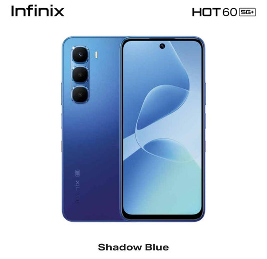 هوت 60 5G+ 6GB RAM 128GB أزرق داكن - إصدار الشرق الأوسط