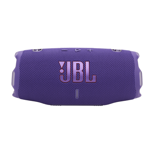 JBL Charge 6 - سماعة بلوتوث محمولة مقاومة للماء والسقوط مع بنك طاقة مدمج، واتصال متعدد السماعات عبر Auracast، ووقت تشغيل يصل إلى 28 ساعة، وشحن سريع، وصوت قوي - أرجواني