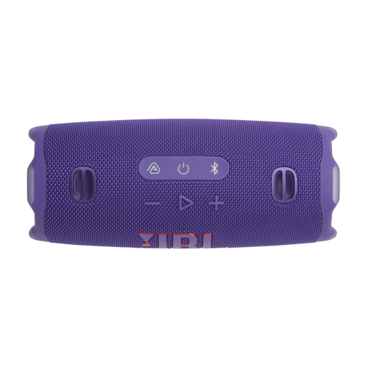 JBL Charge 6 - سماعة بلوتوث محمولة مقاومة للماء والسقوط مع بنك طاقة مدمج، واتصال متعدد السماعات عبر Auracast، ووقت تشغيل يصل إلى 28 ساعة، وشحن سريع، وصوت قوي - أرجواني