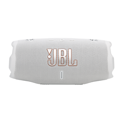 JBL Charge 6 - Portable Waterproof And Drop-Proof Bluetooth Speaker With Built-In Power Bank, Multi-Speaker Connection Via Auracast, Up To 28 Hours Playtime, Fast Charging, And Powerful Sound -White