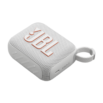 JBL GO 4 - مكبر صوت بلوتوث محمول للغاية مع تقنية AURACAST، صوت قوي، مدة تشغيل تصل إلى 15 ساعة وتصميم أنيق، JBLGO4WHT، أبيض