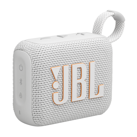 JBL GO 4 - مكبر صوت بلوتوث محمول للغاية مع تقنية AURACAST، صوت قوي، مدة تشغيل تصل إلى 15 ساعة وتصميم أنيق، JBLGO4WHT، أبيض