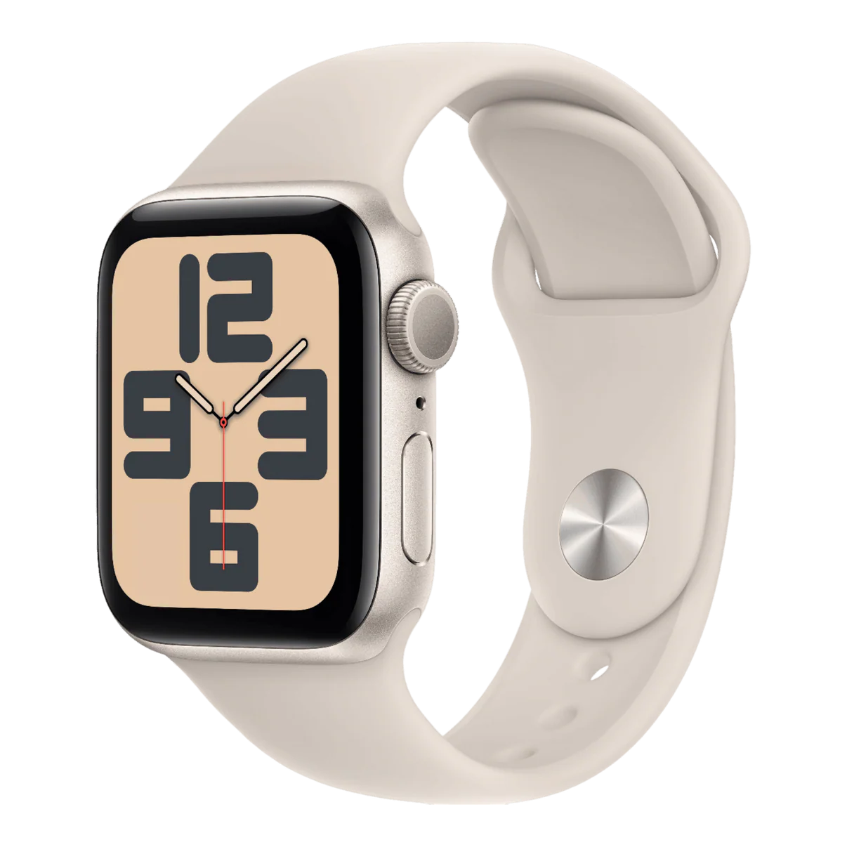 Apple Watch SE 2nd Gen 44mm GPS – Starlight Aluminum Case with Starlight Sport Band