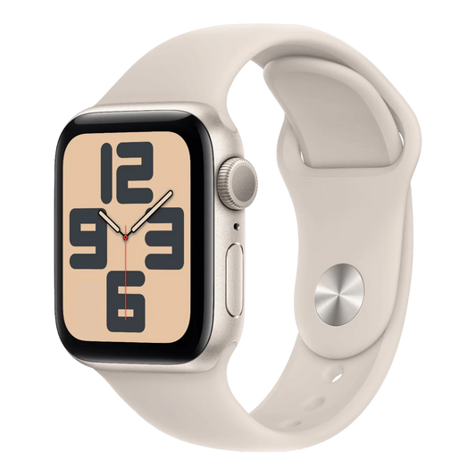 Apple Watch SE 2nd Gen 44mm GPS – Starlight Aluminum Case with Starlight Sport Band