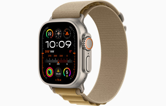 Apple Watch Ultra 2 GPS + Cellular 49mm Natural Titanium Case with Navy Alpine Loop
