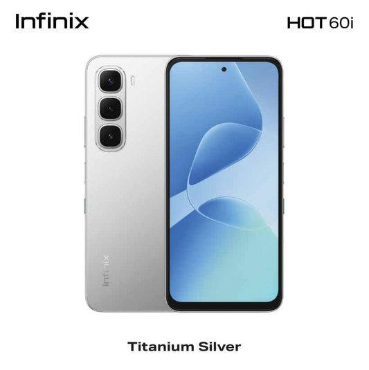 Infinix Hot 60i 128GB ,4GB RAM Titanium Silver - Middle East Version