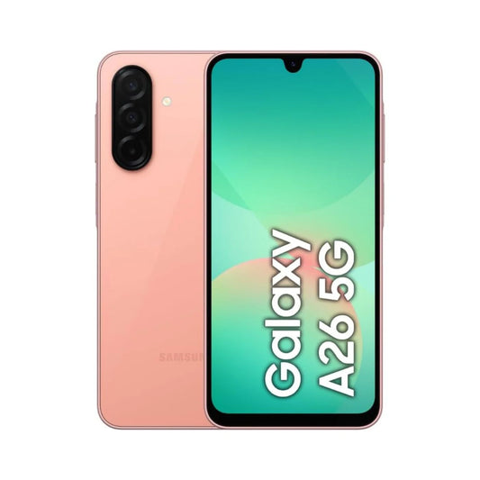 Samsung Galaxy A26 5G – Peach Pink 8GB RAM 256GB Storage, Dual SIM, 5G Smartphone – TRA