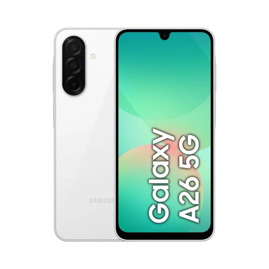 Samsung Galaxy A26 5G – White 8GB RAM 256GB Storage, Dual SIM, 5G Smartphone – TRA