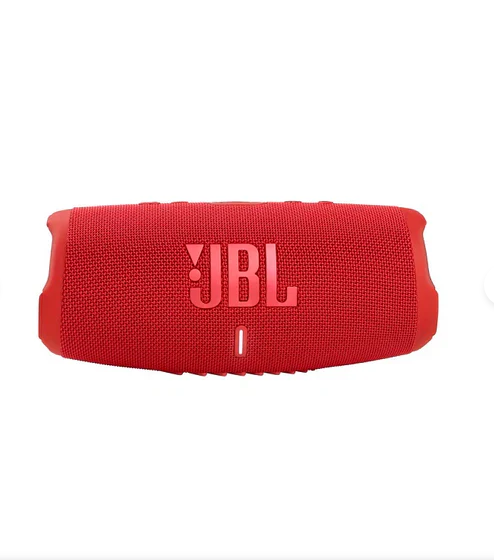 مكبر صوت محمول JBL Charge 5 - مزود ببطارية مدمجة - صوت احترافي قوي - جهير مزدوج - بطارية تدوم حتى 20 ساعة - مقاوم للماء IP67 - أحمر