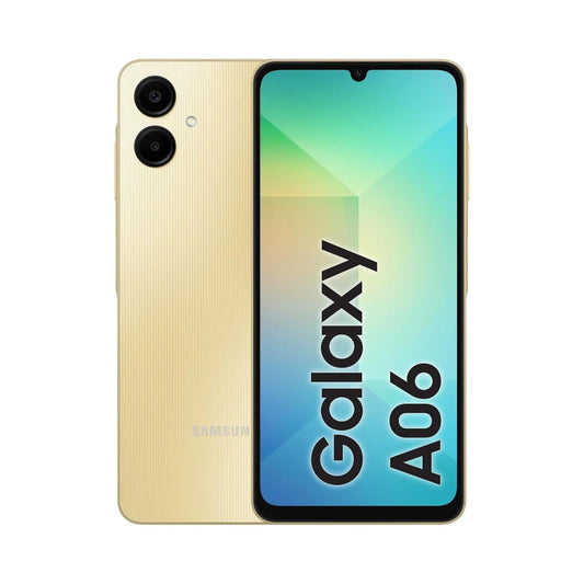 Samsung Galaxy A06 – Gold 6GB RAM  128GB Storage, Dual SIM, 4G Smartphone