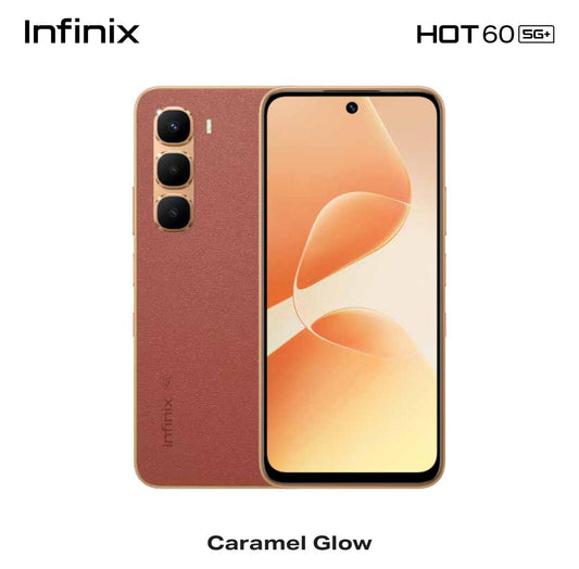 هوت 60 5G+ 6GB RAM 128GB - لون كاراميل جلو إصدار الشرق الأوسط