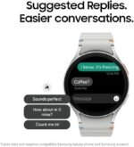 Samsung Galaxy Ai Watch 7 Latin American Version SM-L310N (44mm) Bluetooth Wellness Tips, Heart Rate Tracking, Sleep Monitor, Fitness Tracker (Silver) - Image 5