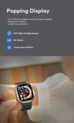 Itel Smart Watch 2 Ultra 2.0'' HD IPS Display Smartwatch with Bluetooth Calling, 100+ Watch Faces, Upto 30 Days Battery, 100 Sports Mode, IP68 Water Resistant, Heart Rate Monitoring and SpO2 Gold Orange - Image 5