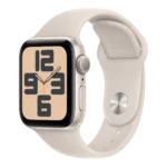 Apple Watch SE 2nd Gen 44mm GPS – Starlight Aluminum Case with Starlight Sport Band - Image 2