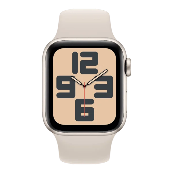 Apple Watch SE 2nd Gen 44mm GPS – Starlight Aluminum Case with Starlight Sport Band