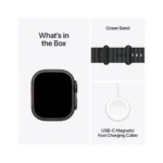 Apple Watch Ultra 2 GPS + Cellular 49mm Black Titanium Case with Black Ocean Band - Image 3