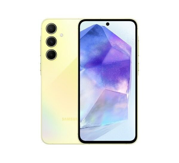 Samsung Galaxy A55 5G – Awesome Lemon 8GB RAM 128GB Storage, Dual SIM, 5G Smartphone