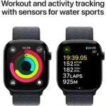 Apple Watch Series 10 GPS 42mm Jet Black Aluminum Case with Ink Sport Loop — USA - Image 4
