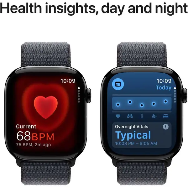 Apple Watch Series 10 GPS 42mm Jet Black Aluminum Case with Ink Sport Loop — USA - Image 5