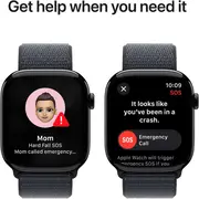 Apple Watch Series 10 GPS 42mm Jet Black Aluminum Case with Ink Sport Loop — USA - Image 6
