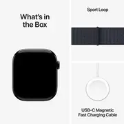 Apple Watch Series 10 GPS 42mm Jet Black Aluminum Case with Ink Sport Loop — USA - Image 8