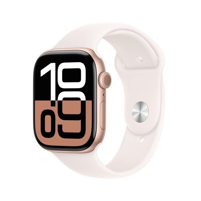 Apple Watch Series 10 GPS 42mm – Rose Gold Aluminum Case with Light Blush Sport Band (S/M) - Image 2
