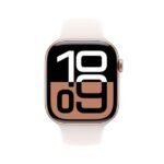 Apple Watch Series 10 GPS 42mm – Rose Gold Aluminum Case with Light Blush Sport Band (S/M)