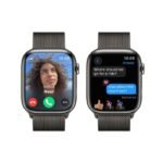 Apple Watch Series 9, 41mm, Black Stainless Steel Case, with Milanese Loop Band, Cellular Model. - Image 4