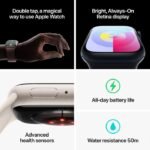 Apple Watch Series 9, 41mm, Black Stainless Steel Case, with Milanese Loop Band, Cellular Model. - Image 6