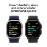 Apple Watch Ultra 2 GPS + Cellular 49mm Natural Titanium Case with Navy Ocean Band - Image 2