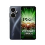 itel P55+ 4G | Upto 16GB RAM with Memory Fusion & 256GB ROM| 50MP AI Dual Rear Camera & 8MP Front Camera| 45W Charger with 5000 mAh Battery | Dynamic Bar|UFS 2.2| Meteor Black