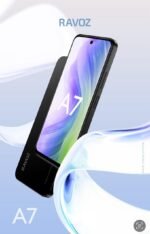 RAVOZ  A7 Without Camera and GPS 8GB RAM [4+4 Expandable] 128 GB 4G LTE 5000 MAH NO CAMERA AND GPS COSMIC BLACK