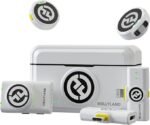 Hollyland LARK M2 Wireless Microphone for iPhone, Android and Camera, 48KHz 24Bit Hi-Fi Audio, 1000ft LOS Range, Noise Cancellation, 40H Duration for Vlogging, White Version
