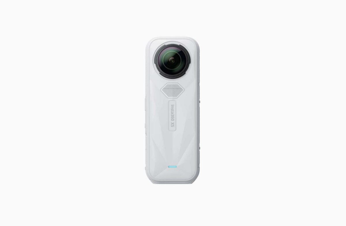 Insta360 X5 8K 360° Action Camera (Satin White) – Waterproof, Triple AI Chip, Replaceable Lenses, Dual 1/1.28" Sensors - Image 1