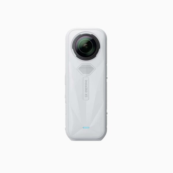Insta360 X5 8K 360° Action Camera (Satin White) – Waterproof, Triple AI Chip, Replaceable Lenses, Dual 1/1.28" Sensors