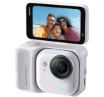 Insta360 GO Ultra Standard Bundle – 4K Tiny Action Camera, Low-Light Video, 10m Waterproof, Wide-Angle, Flip Screen, FlowState Stabilization, Magnet Pendant & Clip for Travel Vlogging – White - Image 2