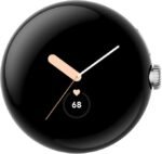 Google Pixel Watch, Polished Silver (Porcelain) Stainless Steel Case, Active Band in Chalk, 41mm Orginal - Image 4