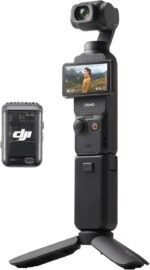 DJI Osmo Pocket 3 Creator Combo – 4K 120fps Vlog Camera with 1-Inch CMOS Sensor, 3-Axis Stabilization, Built-in Mic & Touchscreen | Portable Content Creator Kit