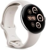Google Pixel Watch 3 (41mm) - Android Smartwatch with Heart Rate Tracking, Advanced Running from Fitbit, Fitness Insights, 24-Hour Battery - Polished Silver Aluminium Case - Porcelain Band - Wi-Fi - Image 3