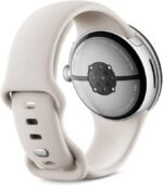 Google Pixel Watch 3 (41mm) - Android Smartwatch with Heart Rate Tracking, Advanced Running from Fitbit, Fitness Insights, 24-Hour Battery - Polished Silver Aluminium Case - Porcelain Band - Wi-Fi - Image 4