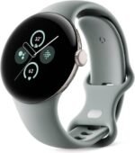 Google Pixel Watch 2 32GB+ 2GB RAM Heart Rate Tracking, Stress Management, Safety Features Android Smartwatch, 4G LTE + Bluetooth Wi Fi, Champagne Gold Aluminium Case Hazel Active Band