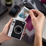 Fujifilm INSTAX Mini EVO Hybrid Instant Camera – Black, USB-C Charging, Digital Preview, Creative Lens & Film Effects, Built-In Selfie Mirror - Image 3
