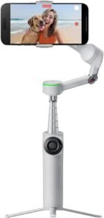 Insta360 Flow 2 Pro (Stone Grey) – Foldable AI Phone Gimbal with 360° Pan Tracking, Built-in Tripod & Selfie Stick, Multi-Person Auto Tracking, Compatible with iPhone & Android - Image 2