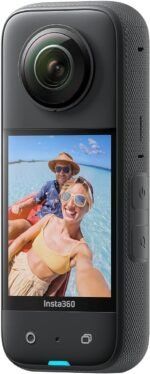 Insta360 X3 360° Action Camera – 5.7K HDR Video, 72MP Photos, Large 1/2" Sensor, FlowState Stabilization, Waterproof, Touchscreen, Voice Control