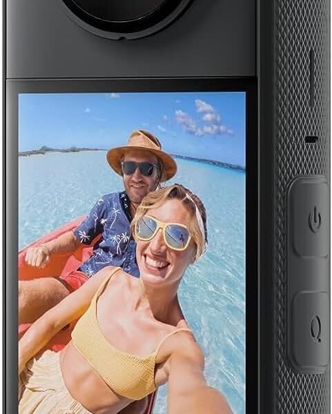 Insta360 X3 360° Action Camera – 5.7K HDR Video, 72MP Photos, Large 1/2" Sensor, FlowState Stabilization, Waterproof, Touchscreen, Voice Control