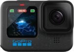 GoPro HERO12 Black – Waterproof 5.3K60 Ultra HD Action Camera, 27MP Photos, HDR, Stabilization, Live Streaming & Webcam Mode, 1/1.9” Sensor