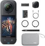 Insta360 X5 8K 360° Action Camera (Essentials Bundle) – Waterproof, 1/1.28" Sensors, Enhanced Low Light, FlowState Stabilization, 185-Min Battery