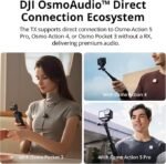 DJI Mic Mini (1TX + 1RX) – Ultralight Wireless Microphone for iPhone, Android & Cameras | 400m Range, Noise Cancelling, Auto Limiting, 10-Hour Battery, Clear Audio for Vlogging & Interviews - Image 5