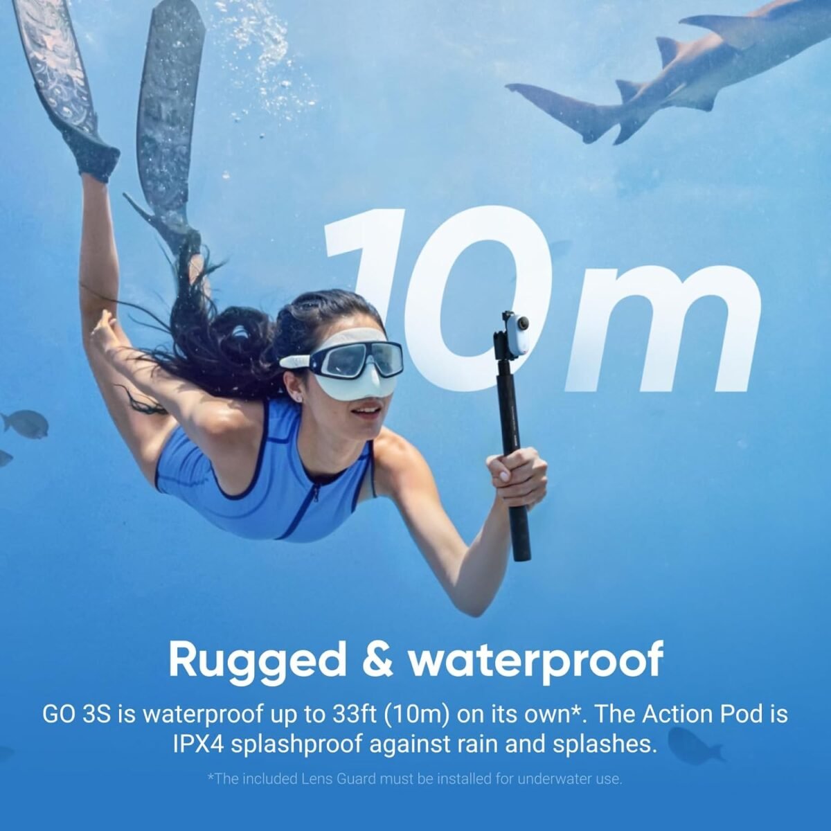 Insta360 X5 8K 360° Action Camera – Waterproof, Triple AI Chip, FlowState Stabilization, Replaceable Lens & 3-Hour Battery - Image 4